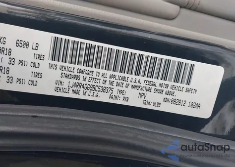 2011 Jeep Grand Cherokee Laredo z USA, uszkodzony, nr VIN 1J4RR4GG9BC538375